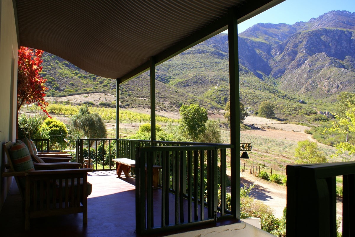 Tierhoek Organic Farm and Cottages Verandah